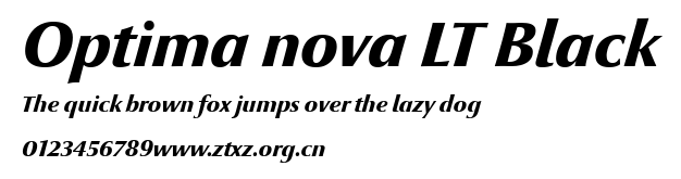 Optima nova LT Black.ttf