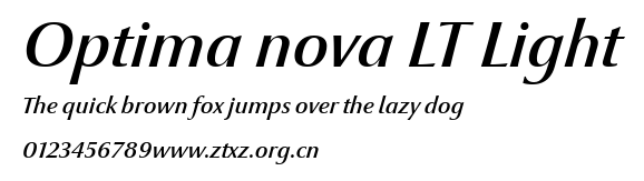 Optima nova LT Light.ttf