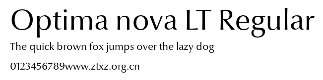 Optima nova LT Regular.ttf