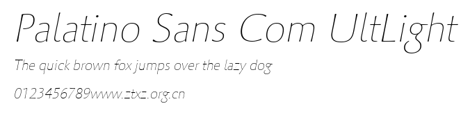 Palatino Sans Com UltLight.ttf