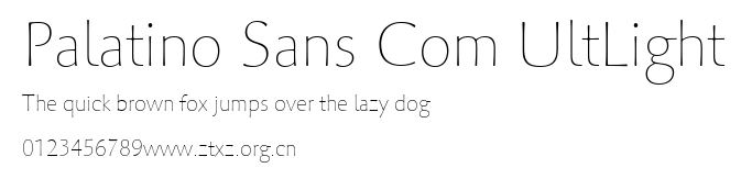 Palatino Sans Com UltLight.ttf