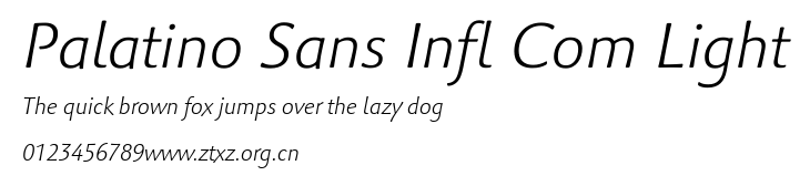 Palatino Sans Infl Com Light.ttf