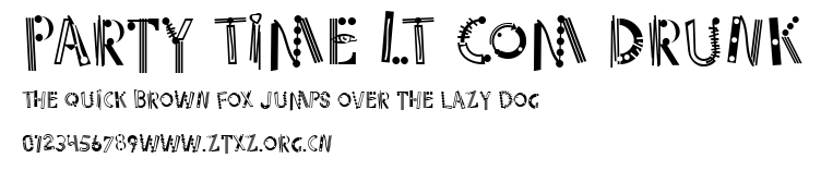 Party Time LT Com Drunk.ttf