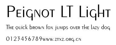 Peignot LT Light.ttf
