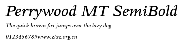 Perrywood MT SemiBold.ttf