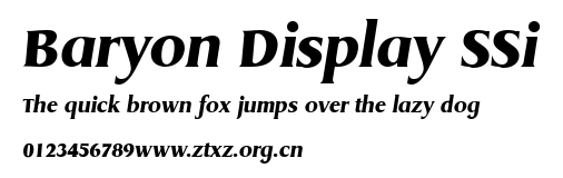 Baryon Display SSi.ttf