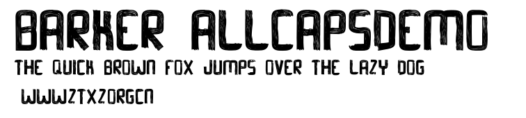 Barker AllCapsDemo .otf