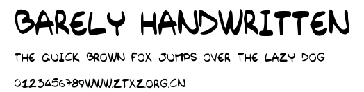 Barely_Handwritten.ttf