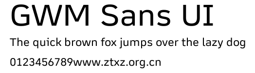 GWM Sans UI预览图
