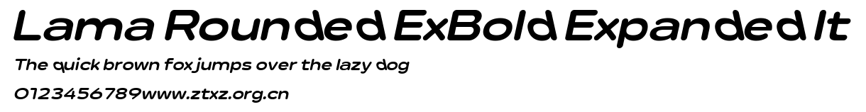 Lama Rounded ExBold Expanded It.ttf