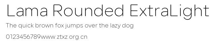 Lama Rounded ExtraLight.ttf