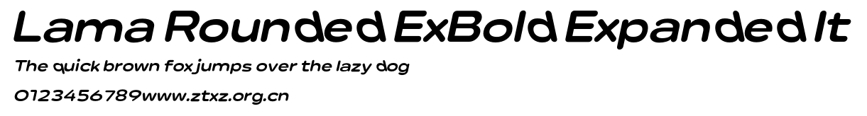 Lama Rounded ExBold Expanded It.otf