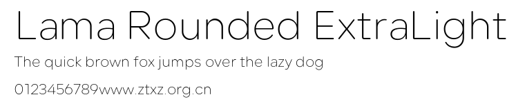 Lama Rounded ExtraLight.otf