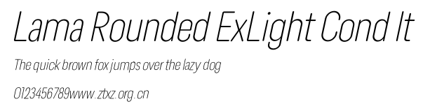 Lama Rounded ExLight Cond It.otf