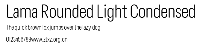Lama Rounded Light Condensed.ttf