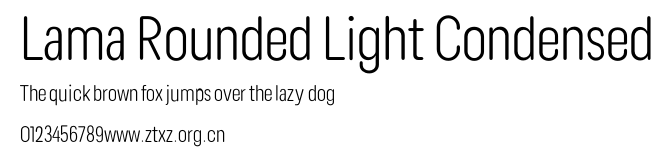 Lama Rounded Light Condensed.otf