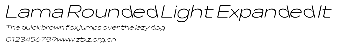 Lama Rounded Light Expanded It.ttf
