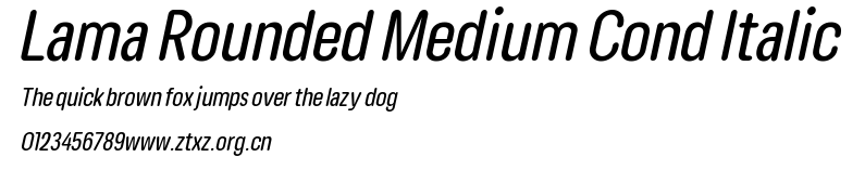 Lama Rounded Medium Cond Italic.ttf