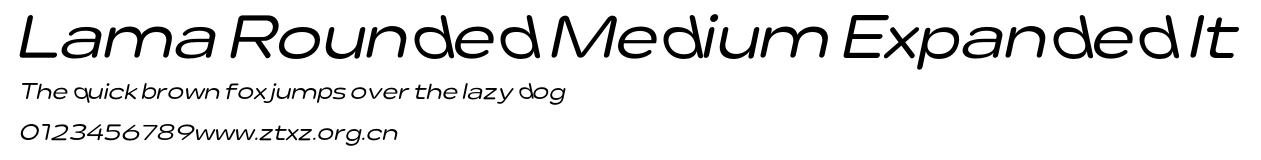 Lama Rounded Medium Expanded It.otf