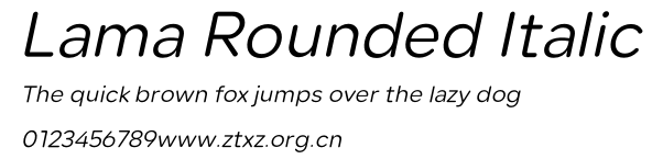 Lama Rounded Italic.otf