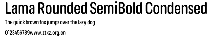 Lama Rounded SemiBold Condensed.otf