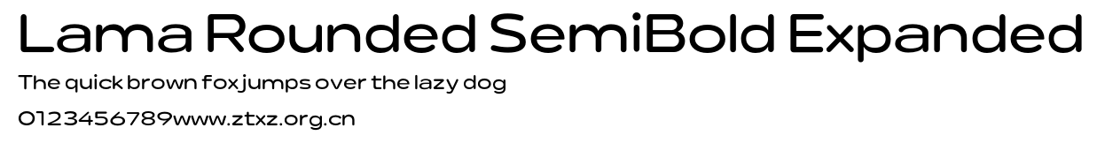 Lama Rounded SemiBold Expanded.otf