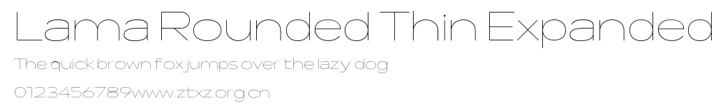 Lama Rounded Thin Expanded.otf