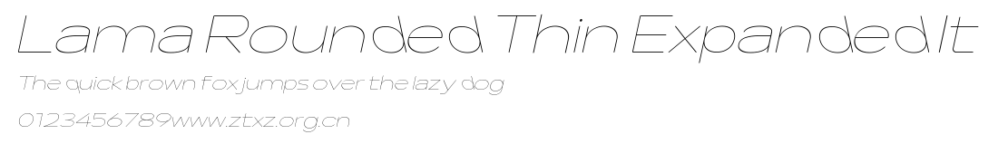 Lama Rounded Thin Expanded It.ttf