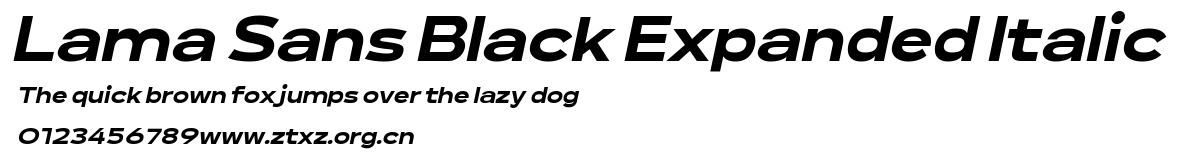 Lama Sans Black Expanded Italic.ttf