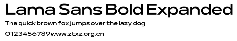 Lama Sans Bold Expanded.otf