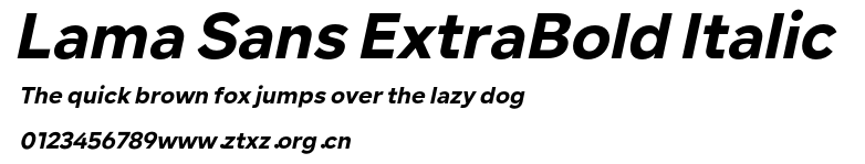 Lama Sans ExtraBold Italic.otf