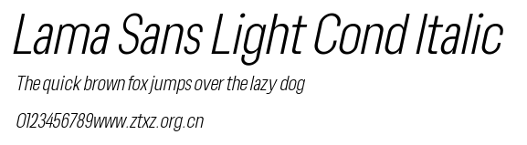Lama Sans Light Cond Italic.ttf