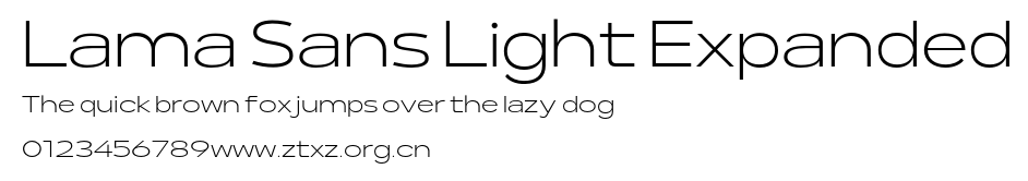 Lama Sans Light Expanded.otf