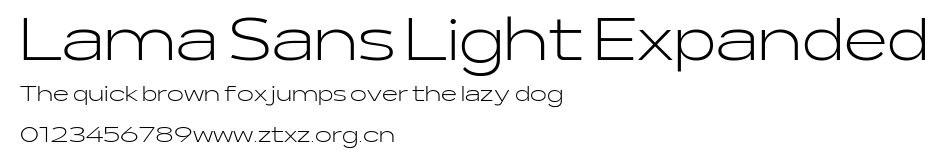 Lama Sans Light Expanded.ttf