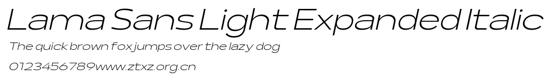 Lama Sans Light Expanded Italic.ttf