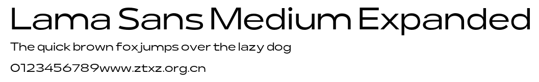 Lama Sans Medium Expanded.otf