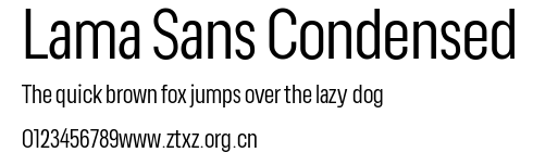 Lama Sans Condensed.ttf