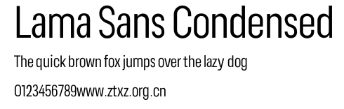 Lama Sans Condensed.otf