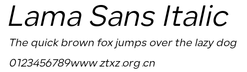 Lama Sans Italic.otf