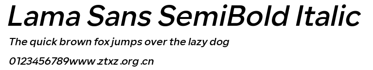Lama Sans SemiBold Italic.ttf