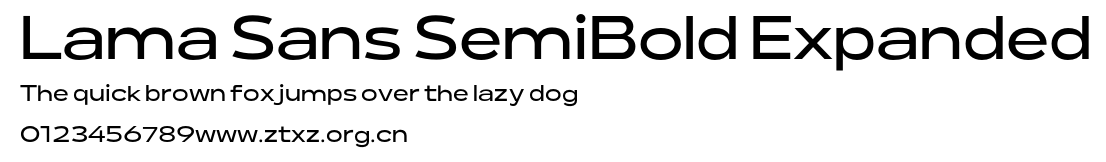 Lama Sans SemiBold Expanded.otf