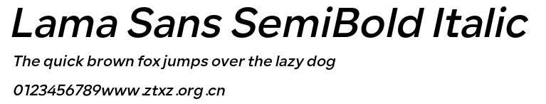 Lama Sans SemiBold Italic.otf
