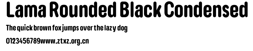 Lama Rounded Black Condensed.otf