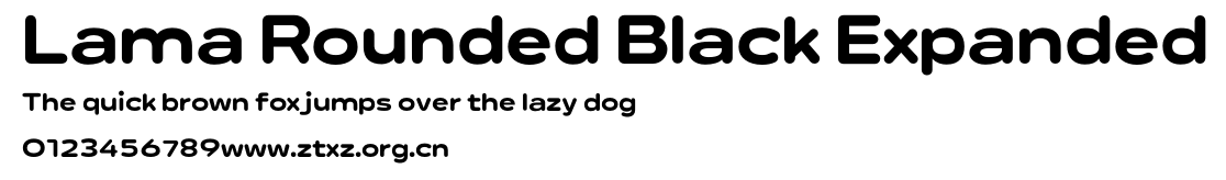 Lama Rounded Black Expanded.otf