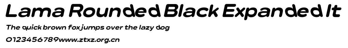 Lama Rounded Black Expanded It.otf