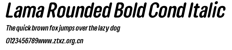 Lama Rounded Bold Cond Italic.ttf