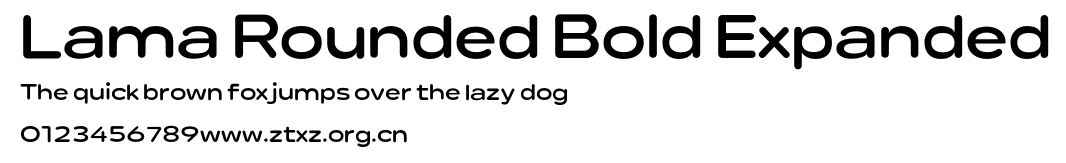 Lama Rounded Bold Expanded.otf