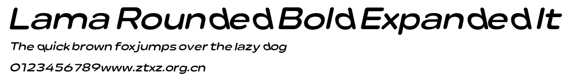 Lama Rounded Bold Expanded It.otf