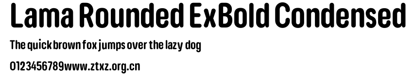 Lama Rounded ExBold Condensed.otf
