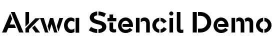 Akwa Stencil Demo.otf